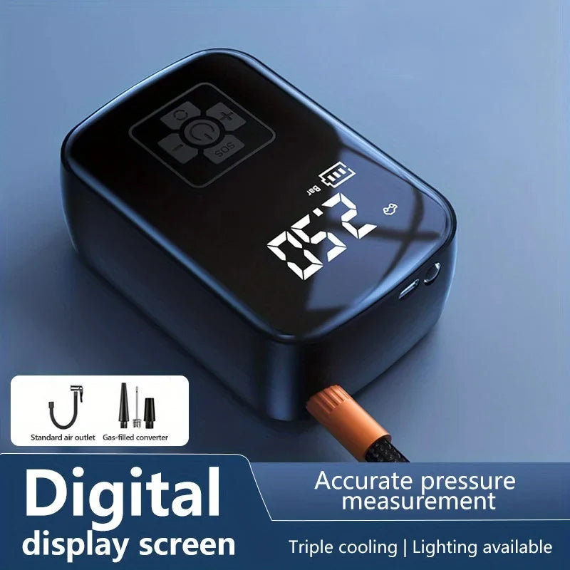 GiraPress™ – Mini Compressor Sem Fios para Carro, Moto e Bicicleta