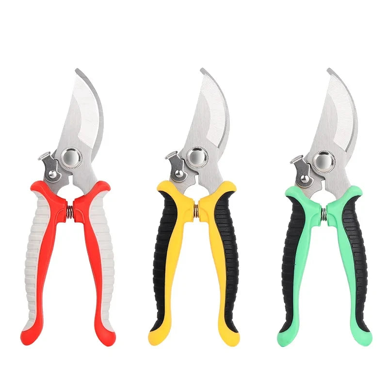 Tesoura de Poda Multiuso em Aço Inox – Antiderrapante e Ergonômica