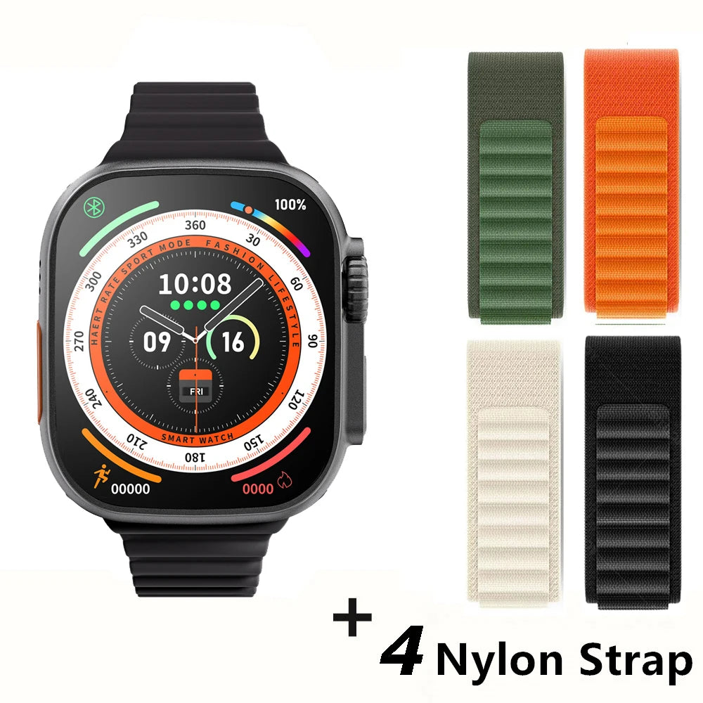 Smartwatch Ultra X3 Pro MAX Gen2 – Ecrã AMOLED 49mm com Carregamento Sem Fios