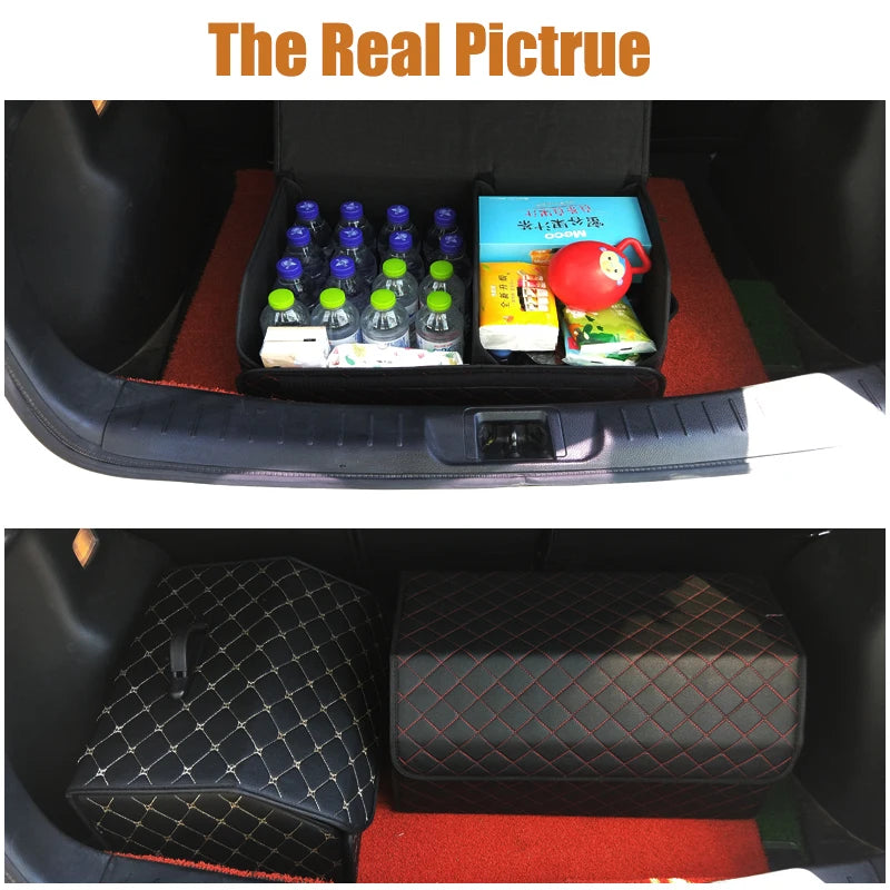 Organizador de Carro Premium – Dobrável, Impermeável, Grande Capacidade