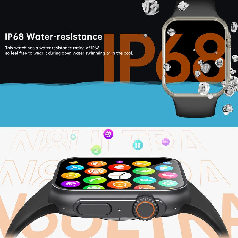 Smartwatch Ultra X3 Pro MAX Gen2 – Ecrã AMOLED 49mm com Carregamento Sem Fios