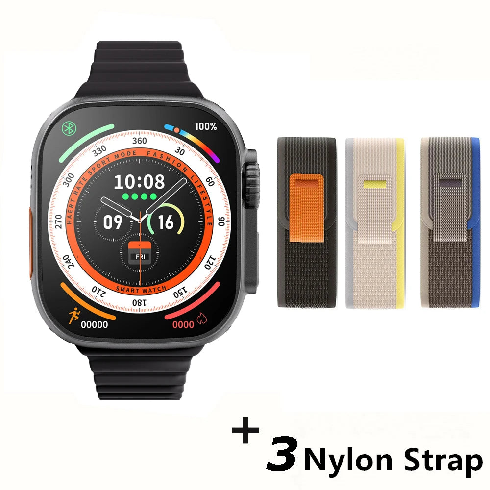 Smartwatch Ultra X3 Pro MAX Gen2 – Ecrã AMOLED 49mm com Carregamento Sem Fios