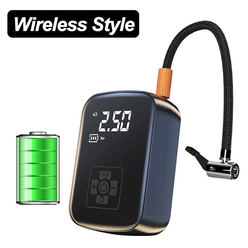 GiraPress™ – Mini Compressor Sem Fios para Carro, Moto e Bicicleta