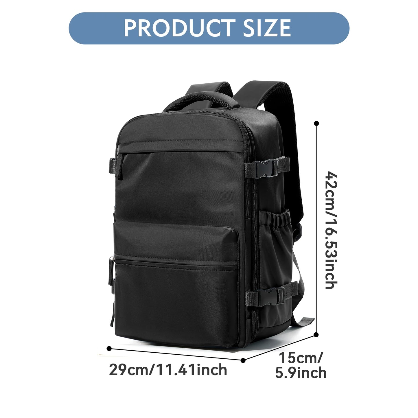 Cabine Certa – Mochilas de viagem com compressão a vácuo, perfeitas para portáteis até 15.6", aceites nas companhias aéreas.
