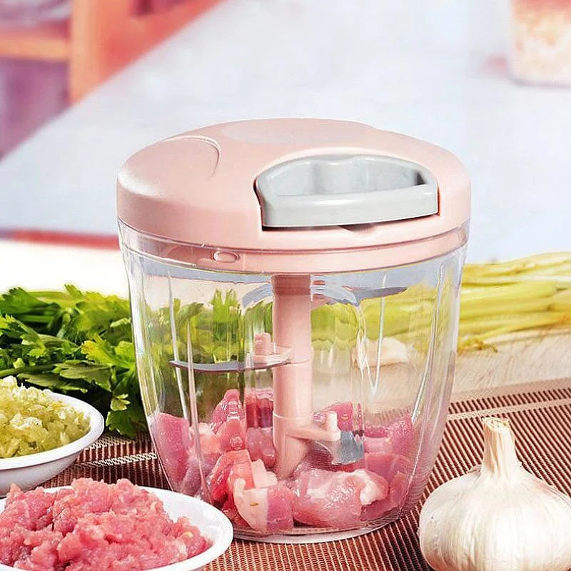 Picadora Manual 500/900ml – Alho, Cebola, Carne e Legumes