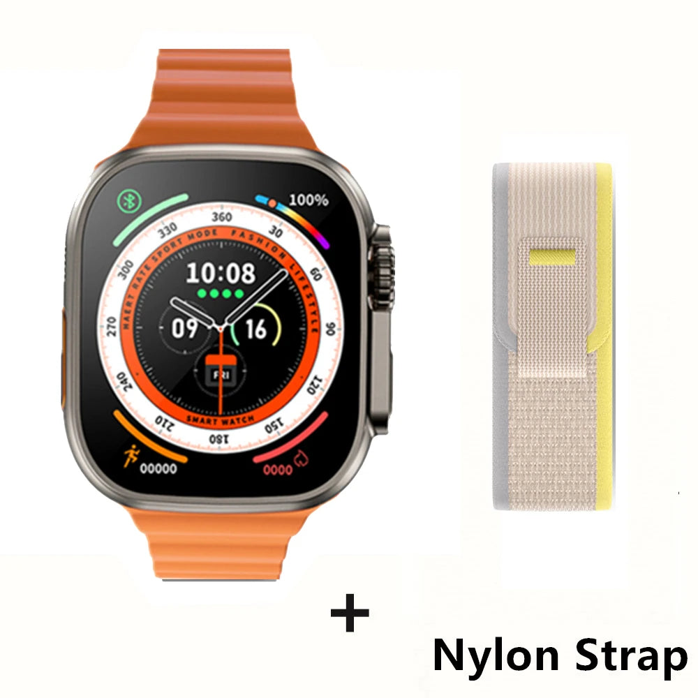 Smartwatch Ultra X3 Pro MAX Gen2 – Ecrã AMOLED 49mm com Carregamento Sem Fios