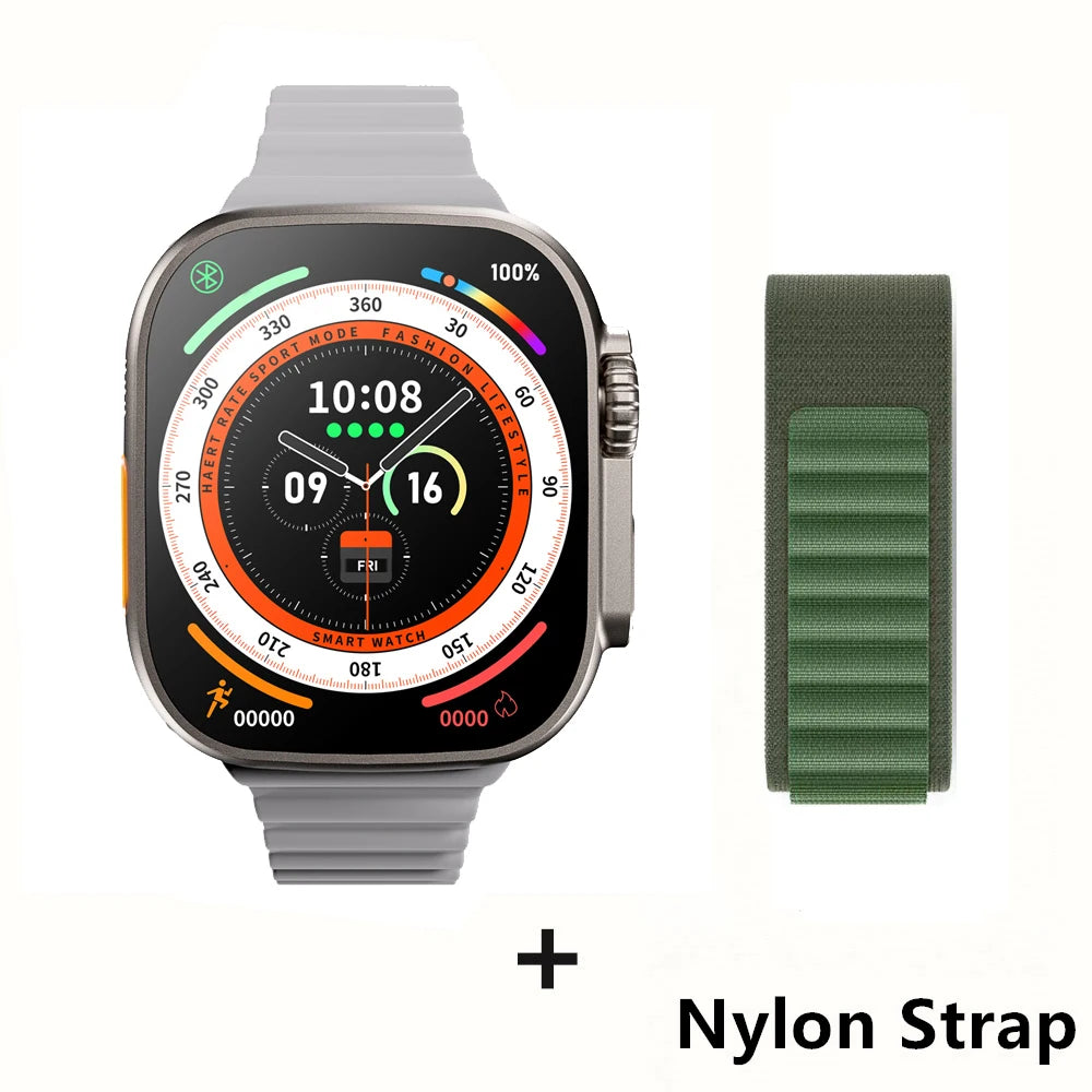 Smartwatch Ultra X3 Pro MAX Gen2 – Ecrã AMOLED 49mm com Carregamento Sem Fios