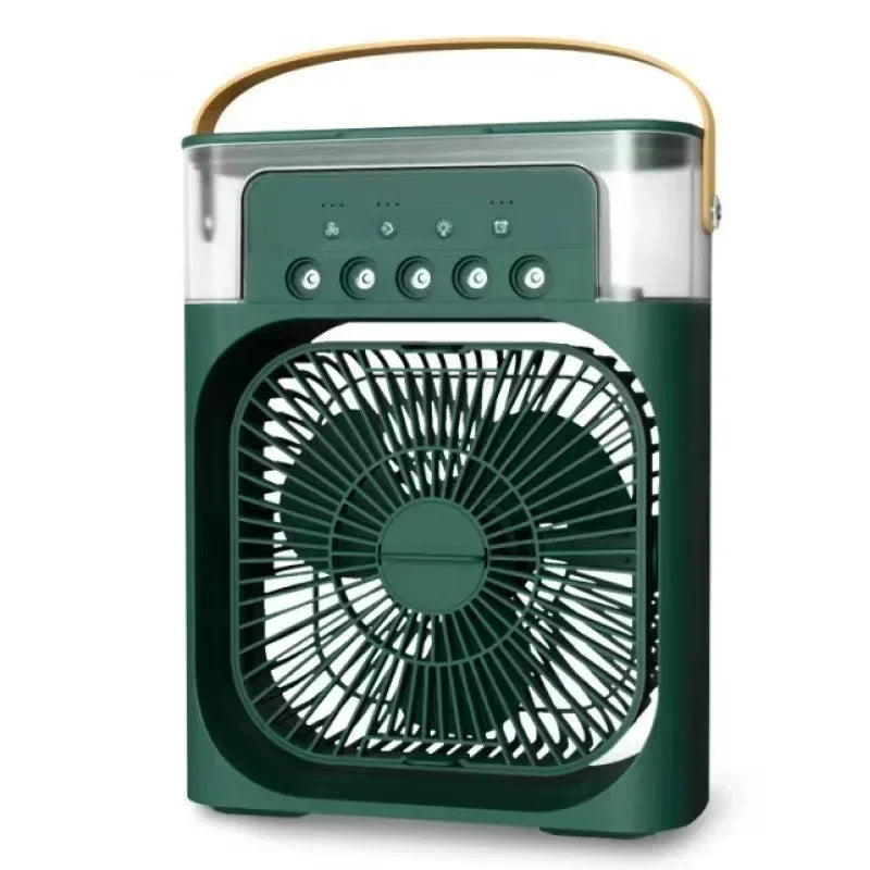 GiraBrisa - Ventoinha USB com Humidificador 600ml – 3 Velocidades, LED 7 Cores, Temporizador, Portátil e Silenciosa