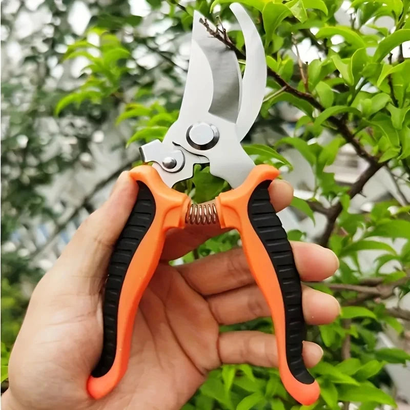 Tesoura de Poda Multiuso em Aço Inox – Antiderrapante e Ergonômica