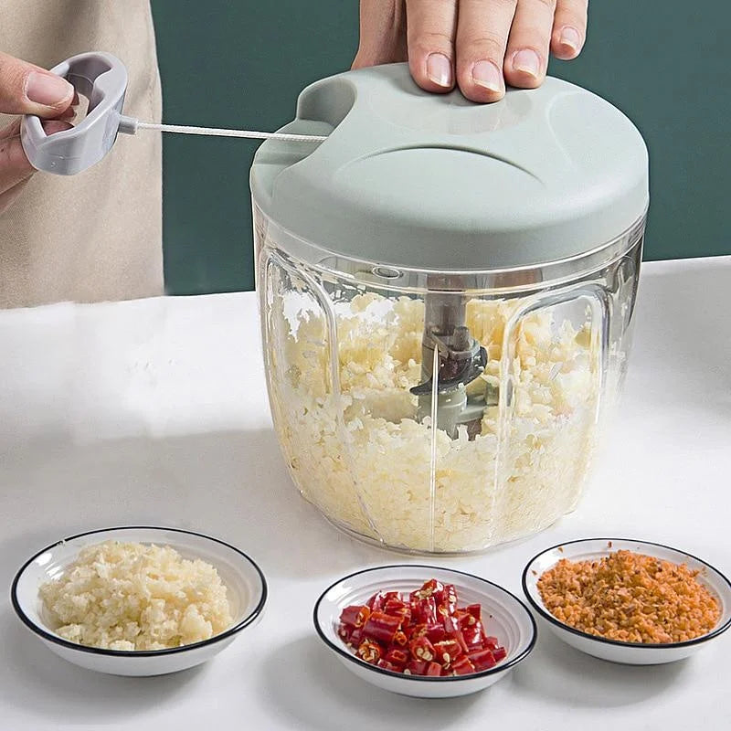 Picadora Manual 500/900ml – Alho, Cebola, Carne e Legumes