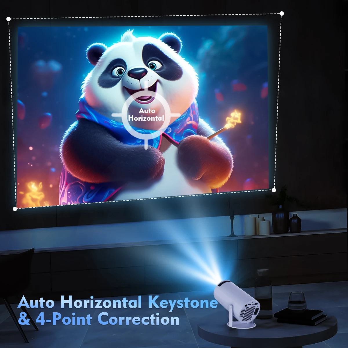 Projetor Magcubic 4K Wifi6 Pro – Android 11, 720P, Dual WIFI, BT5.0, Cinema em Casa e Exterior - GIRAJUNTA