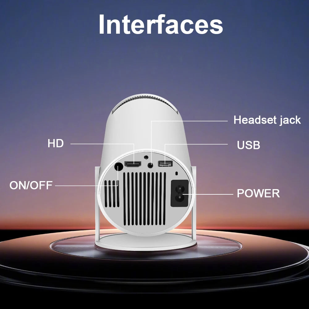 Projetor Magcubic 4K Wifi6 Pro – Android 11, 720P, Dual WIFI, BT5.0, Cinema em Casa e Exterior - GIRAJUNTA