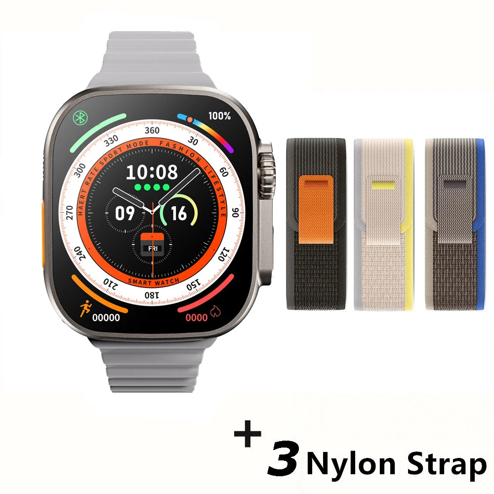 Smartwatch Ultra X3 Pro MAX Gen2 – Ecrã AMOLED 49mm com Carregamento Sem Fios