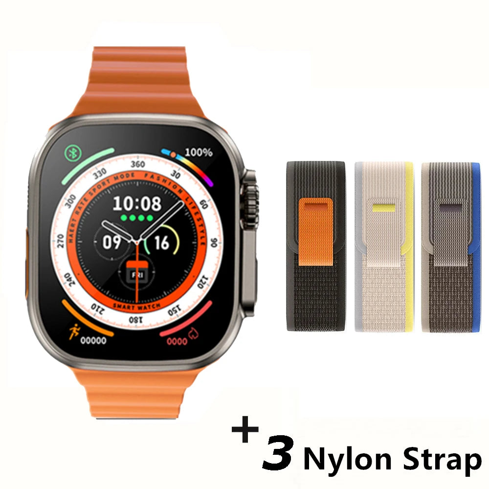 Smartwatch Ultra X3 Pro MAX Gen2 – Ecrã AMOLED 49mm com Carregamento Sem Fios