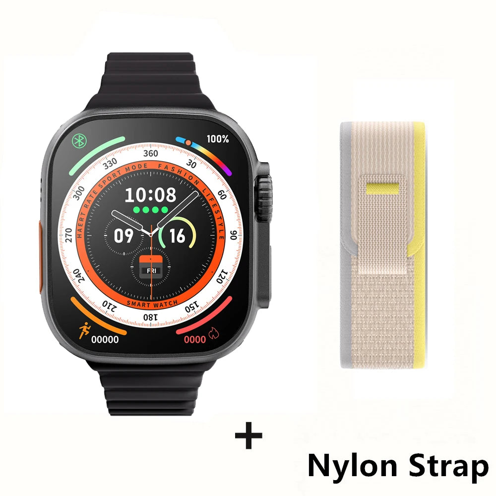 Smartwatch Ultra X3 Pro MAX Gen2 – Ecrã AMOLED 49mm com Carregamento Sem Fios