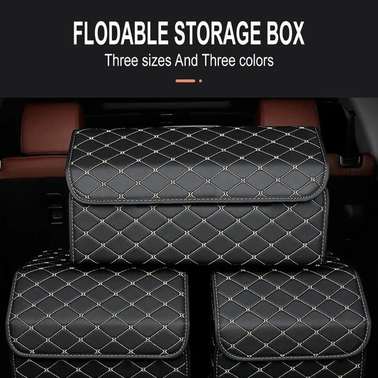 Organizador de Carro Premium – Dobrável, Impermeável, Grande Capacidade