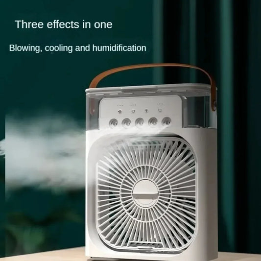 GiraBrisa - Ventoinha USB com Humidificador 600ml – 3 Velocidades, LED 7 Cores, Temporizador, Portátil e Silenciosa