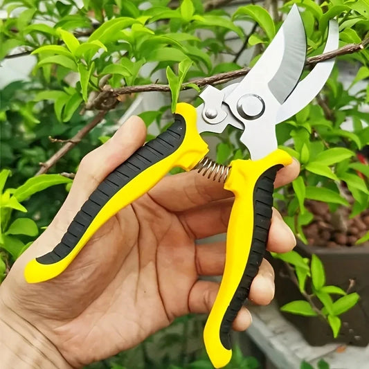 Tesoura de Poda Multiuso em Aço Inox – Antiderrapante e Ergonômica