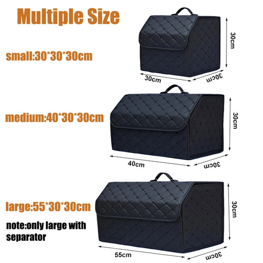 Organizador de Carro Premium – Dobrável, Impermeável, Grande Capacidade