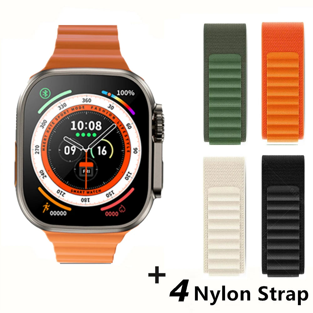 Smartwatch Ultra X3 Pro MAX Gen2 – Ecrã AMOLED 49mm com Carregamento Sem Fios