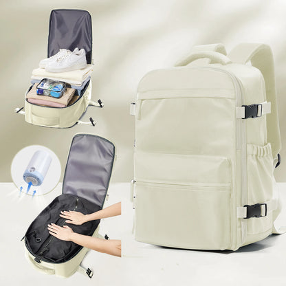 Cabine Certa –  Mochilas de viagem com compressão a vácuo, perfeitas para portáteis até 15.6", aceites nas companhias aéreas.