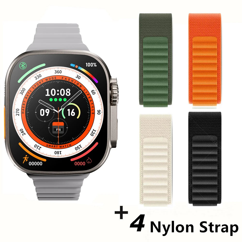 Smartwatch Ultra X3 Pro MAX Gen2 – Ecrã AMOLED 49mm com Carregamento Sem Fios