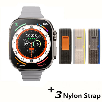 Smartwatch Ultra X3 Pro MAX Gen2 – Ecrã AMOLED 49mm com Carregamento Sem Fios
