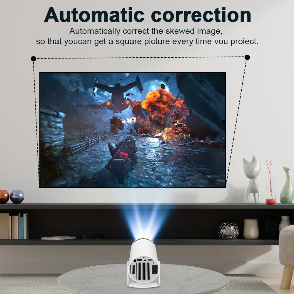Projetor Magcubic 4K Wifi6 Pro – Android 11, 720P, Dual WIFI, BT5.0, Cinema em Casa e Exterior - GIRAJUNTA