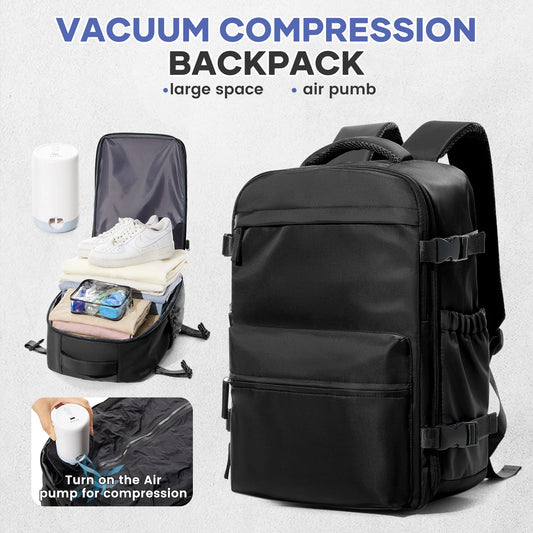 Cabine Certa –  Mochilas de viagem com compressão a vácuo, perfeitas para portáteis até 15.6", aceites nas companhias aéreas.
